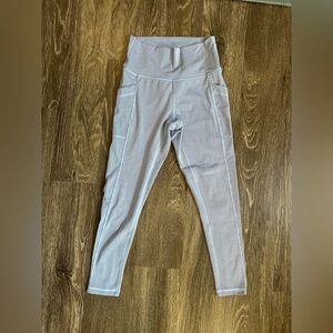 Prana women’s blue leggings size medium striped